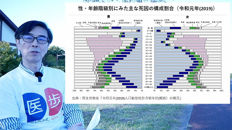 日本人の年代別死因